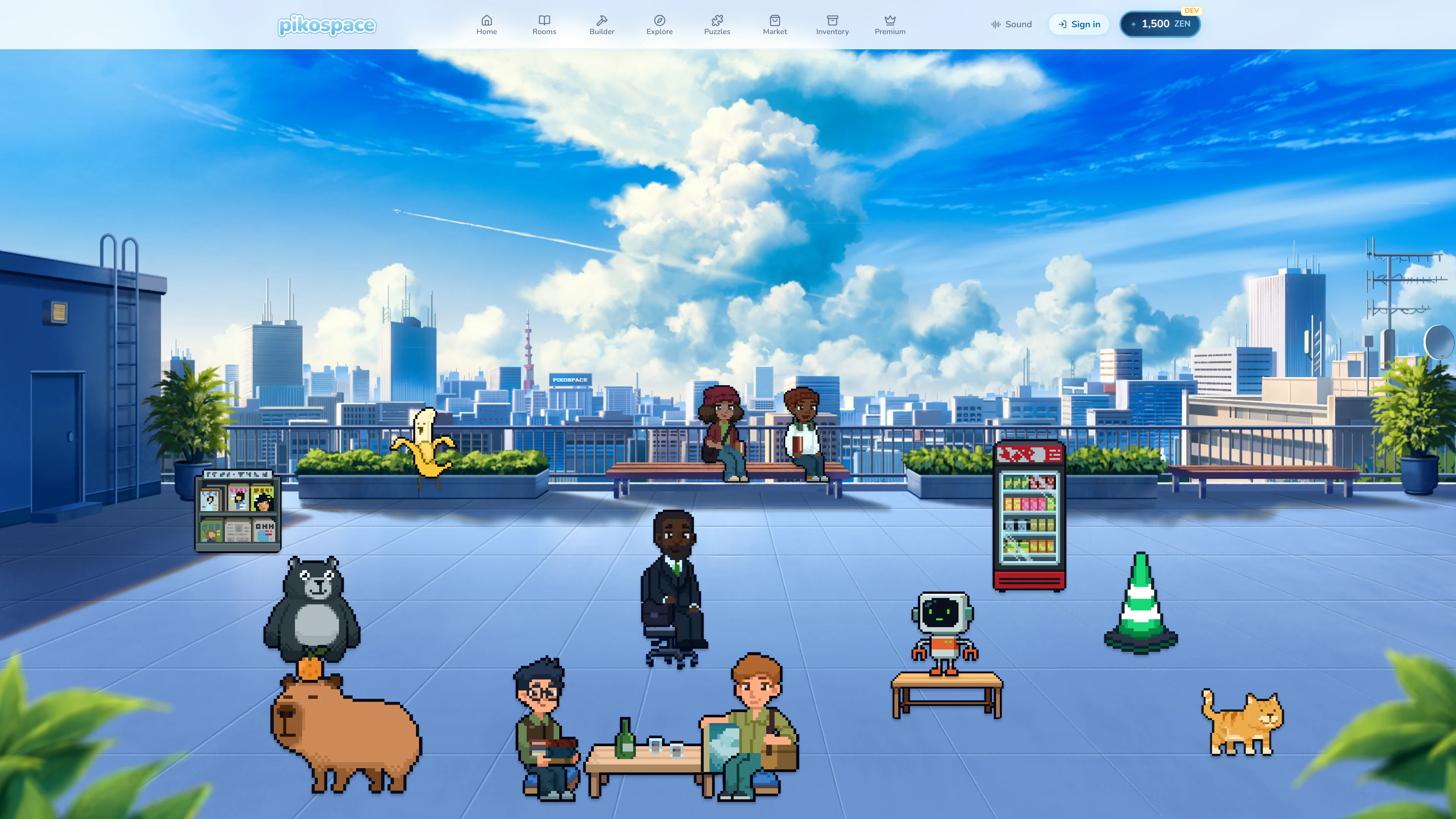 Room previews made and shared by the Pikospace community