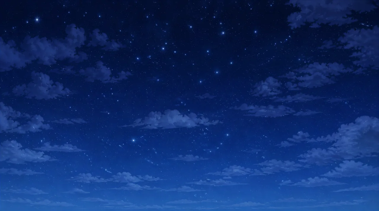 Starry night destination artwork used in Pikospace
